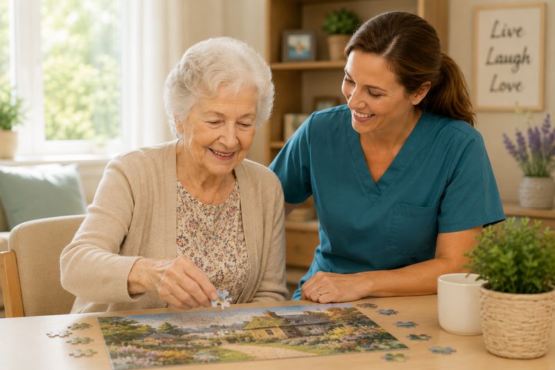 Memory care resident at The Waters of Muncie
